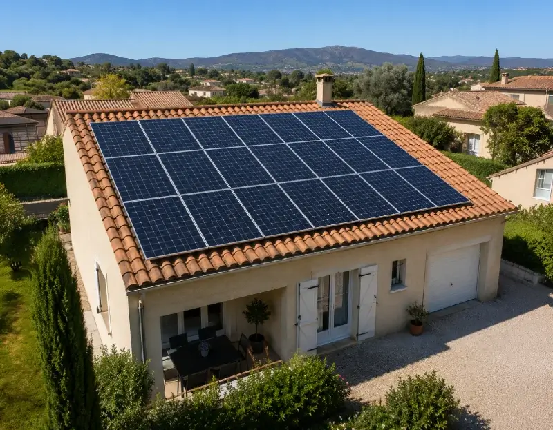Prime à l'autoconsommation panneaux solaires Roussas — aide financière de l'État